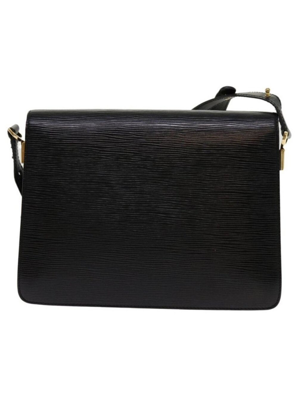 Authentic LOUIS VUITTON Epi Bicolor Free Run Shoulder Bag Black Blue M52415 LV - Picture 8 of 16